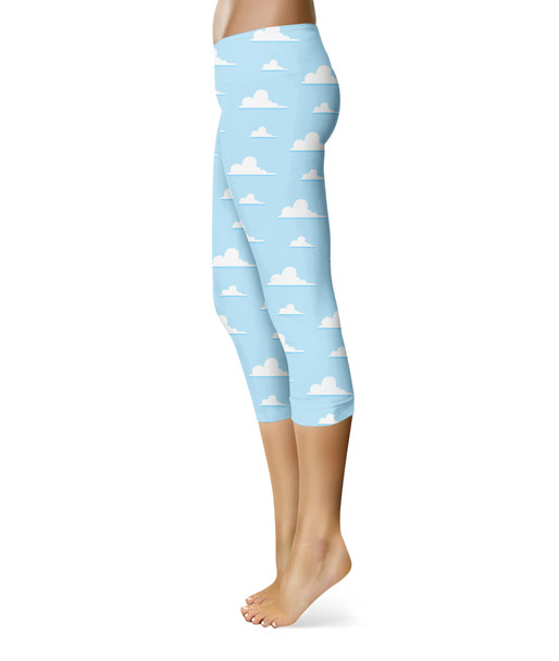 Sport Capri Leggings - Pixar Clouds