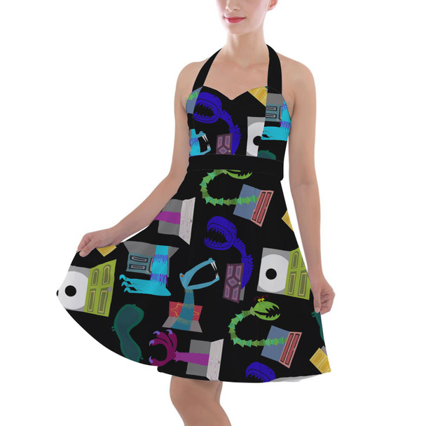 Halter Vintage Style Dress - Monsters in Closets