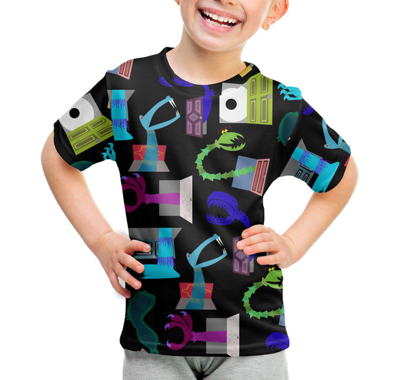 Youth Cotton Blend T-Shirt - Monsters in Closets