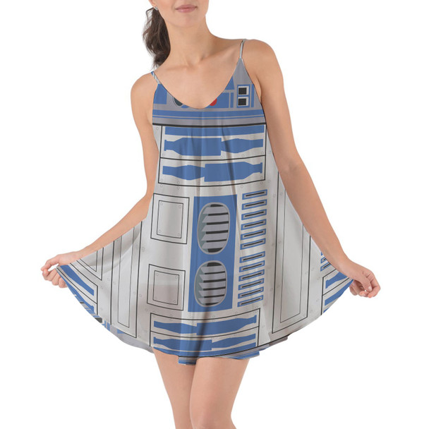 Beach Cover Up Dress - Little Blue Droid