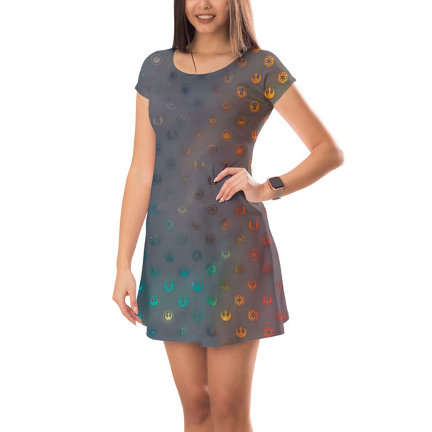 Short Sleeve Dress - Galaxy Far Away