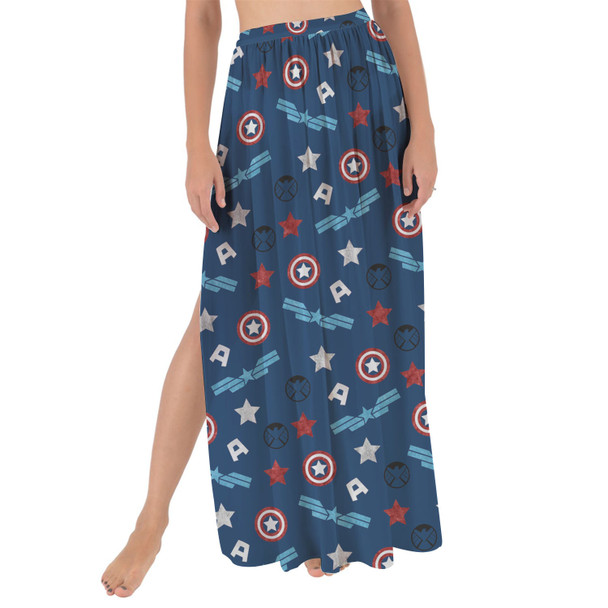 Maxi Sarong Skirt - American Superhero