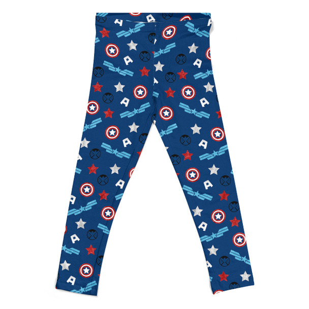 Girls' Leggings - American Superhero