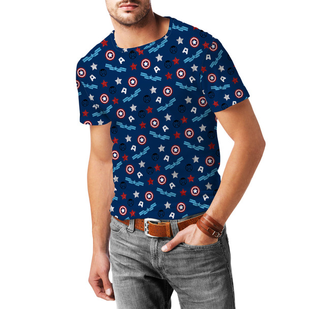 Men's Cotton Blend T-Shirt - American Superhero