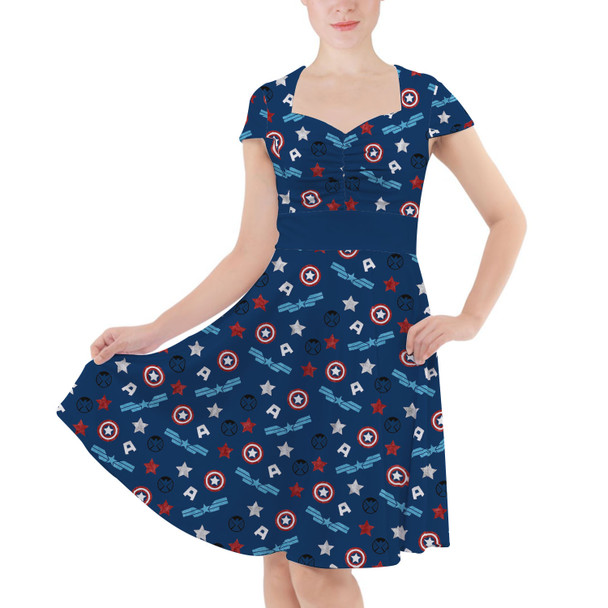 Sweetheart Midi Dress - American Superhero