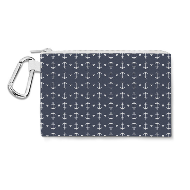 Canvas Zip Pouch - Anchors Mouse Ears