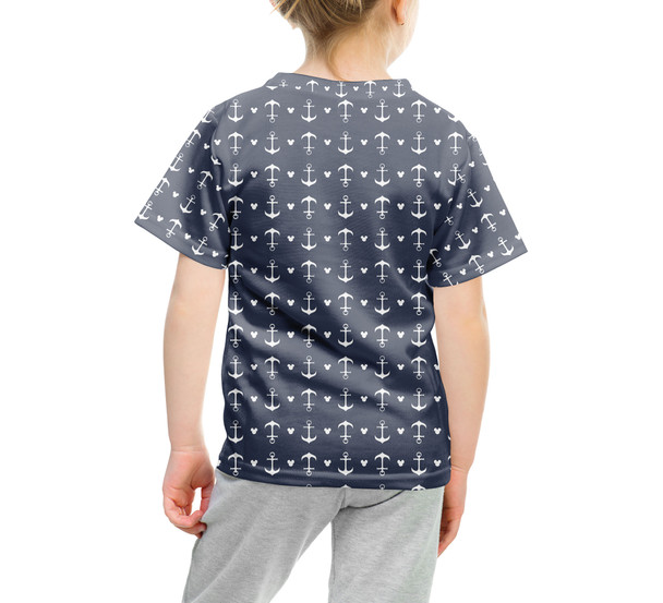 Youth Cotton Blend T-Shirt - Anchors Mouse Ears