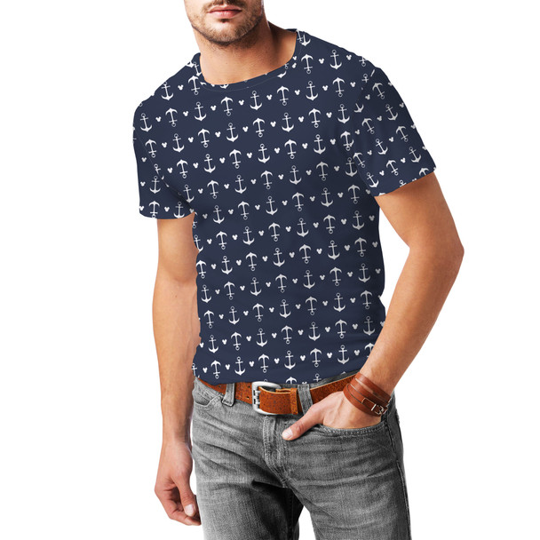 Men's Cotton Blend T-Shirt - Anchors Mouse Ears