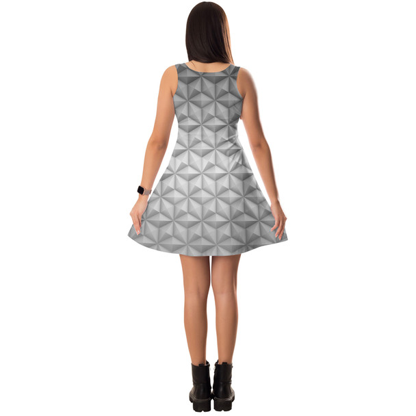 Sleeveless Flared Dress - EPCOT Icon