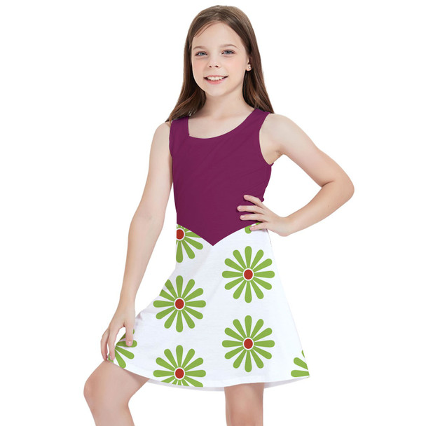 Girls Sleeveless Dress - Haunted Mansion Tightrope Walker