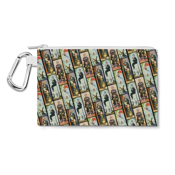 Canvas Zip Pouch - Haunted Mansion Stretch Paintings