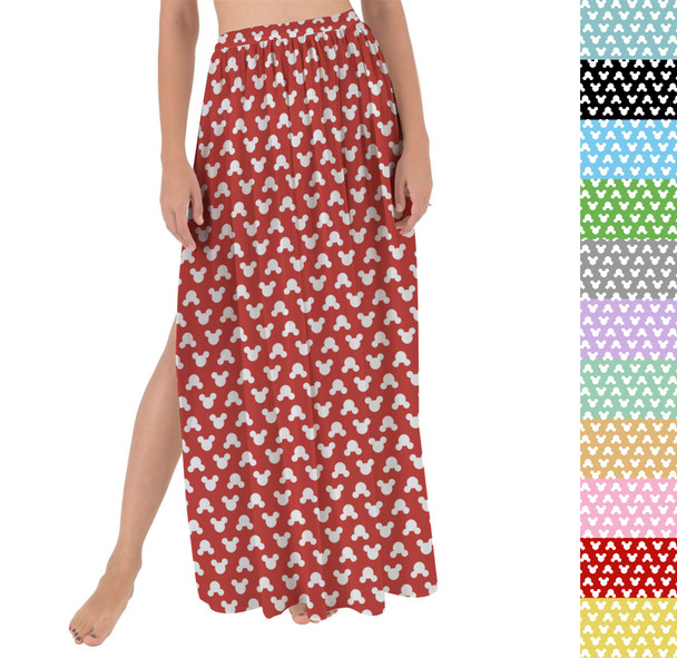 Maxi Sarong Skirt - Mouse Ears Polka Dots