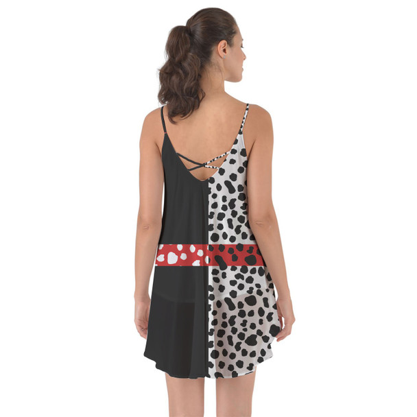 Beach Cover Up Dress - Cruella de Vil Villains Inspired