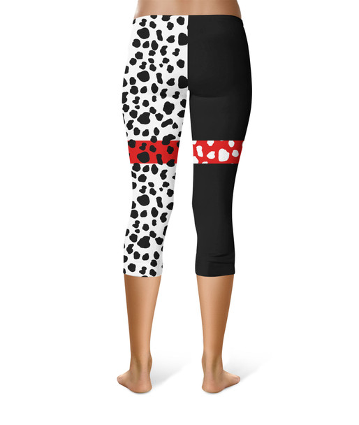 Sport Capri Leggings - Cruella de Vil Villains Inspired