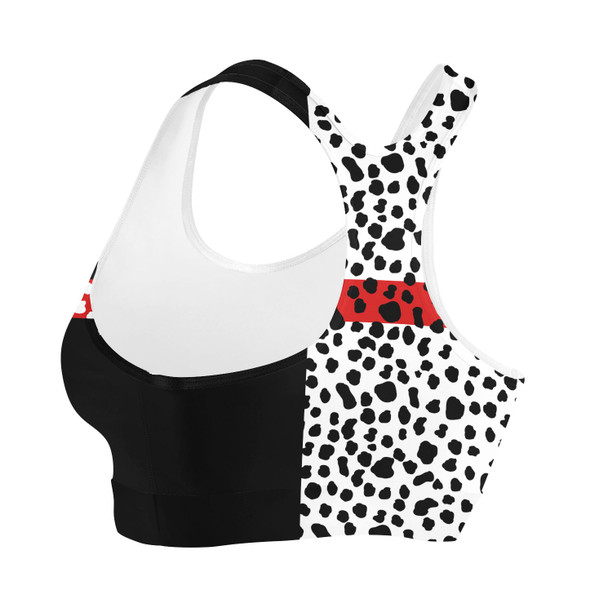 Sports Bra - Cruella de Vil Villains Inspired