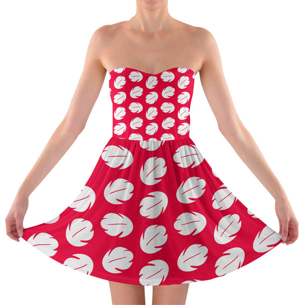 Sweetheart Strapless Skater Dress - Lilo Hawaiian Dress
