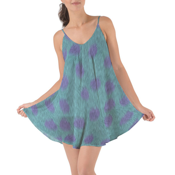 Beach Cover Up Dress - Sully Fur Monsters Inc Inspired