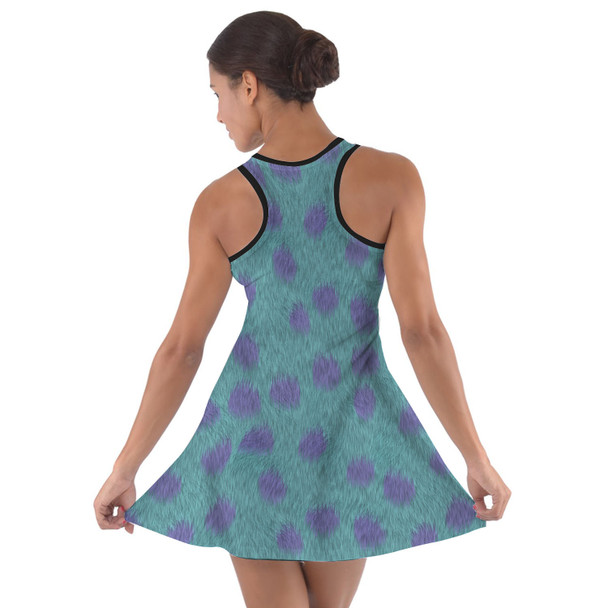 Cotton Racerback Dress - Sully Fur Monsters Inc Inspired