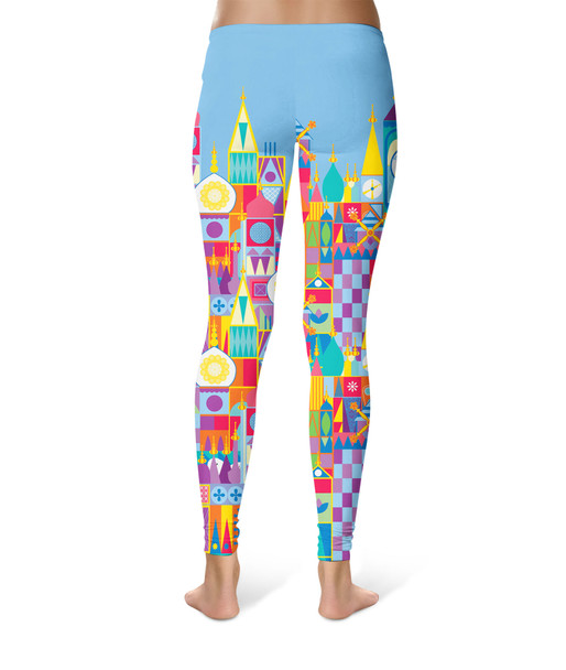 Sport Leggings - Its A Small World Disney Parks Inspired