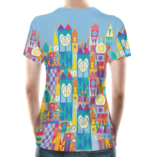 Women's Cotton Blend T-Shirt - Its A Small World Disney Parks Inspired