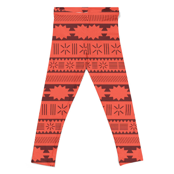 Girls' Leggings - Moana Tribal Print