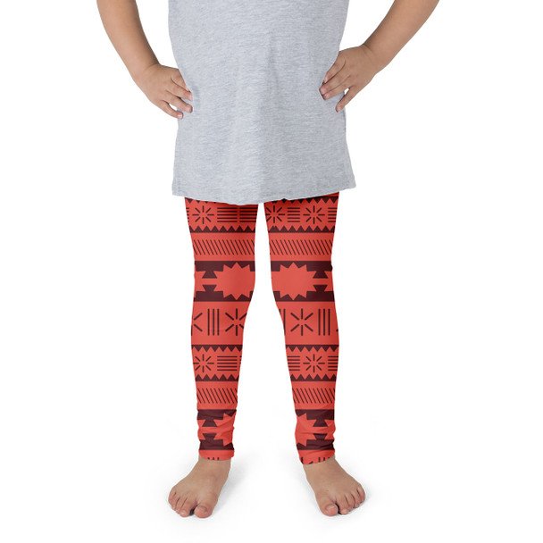 Girls' Leggings - Moana Tribal Print