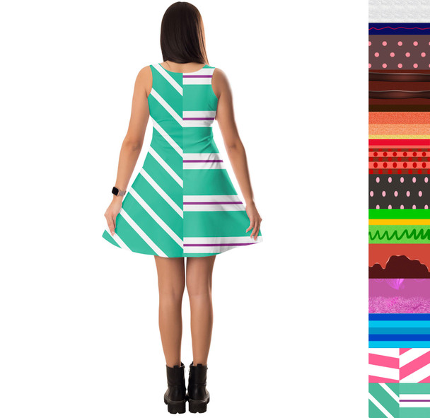 Sleeveless Flared Dress - Sugar Rush Racers Wreck It Ralph Inspired