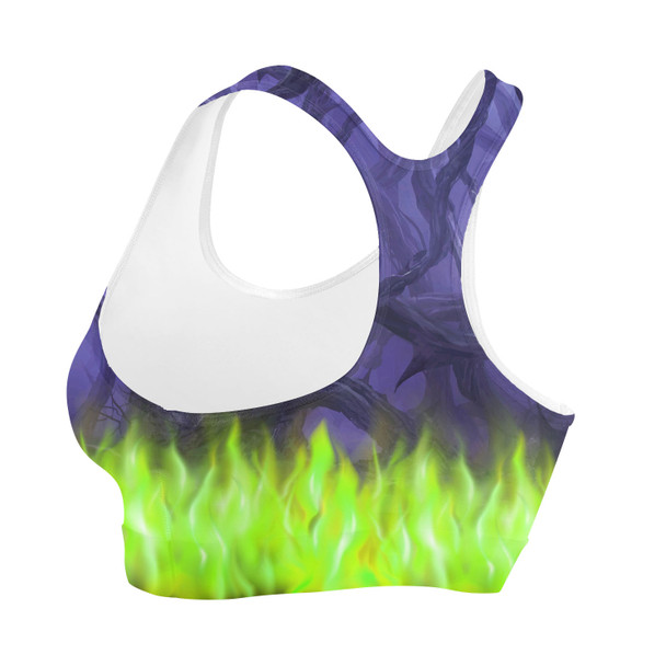 Sports Bra - Forest of Thorns Maleficent Villains Inspired