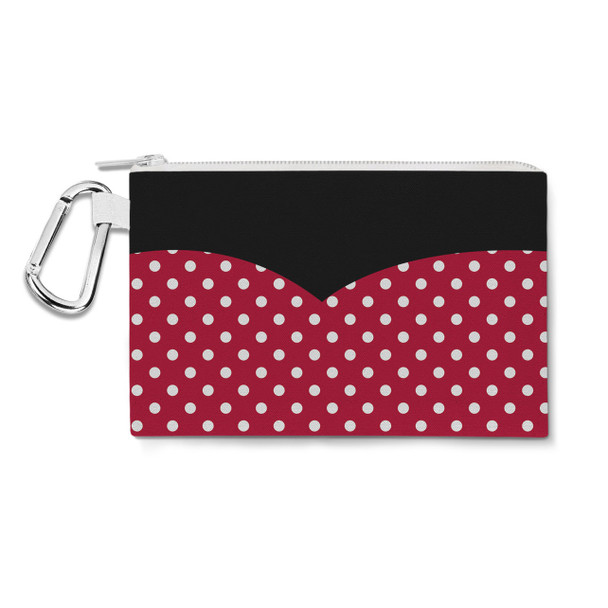 Canvas Zip Pouch - Minnie Rock The Dots