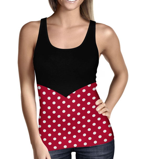 Women's Tank Top - Minnie Rock The Dots