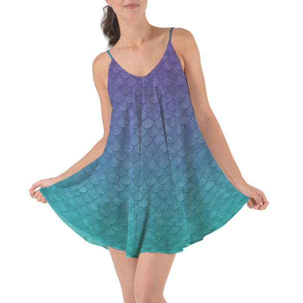 Beach Cover Up Dress - Ariel Mermaid Inspired