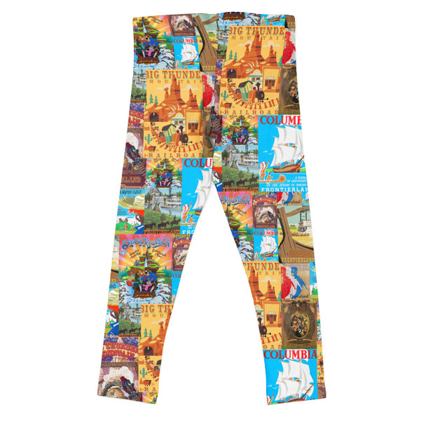 Girls' Leggings - Frontierland Vintage Attraction Posters