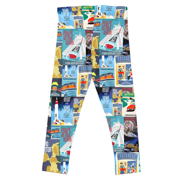 Girls' Leggings - Tomorrowland Vintage Attraction Posters