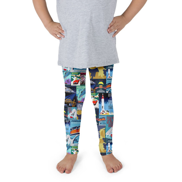 Girls' Leggings - Tomorrowland Vintage Attraction Posters