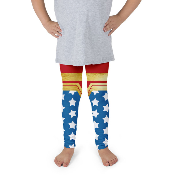 Girls' Leggings - Wonder Woman Super Hero Inspired