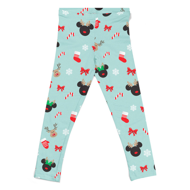 Girls' Leggings - Christmas Mickey & Minnie Reindeers