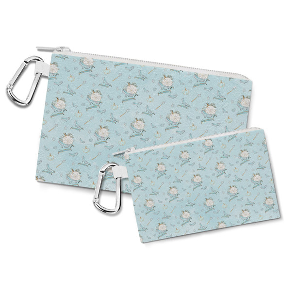 Canvas Zip Pouch - Glass Slipper Cinderella Inspired