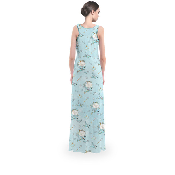 Flared Maxi Dress - Glass Slipper Cinderella Inspired