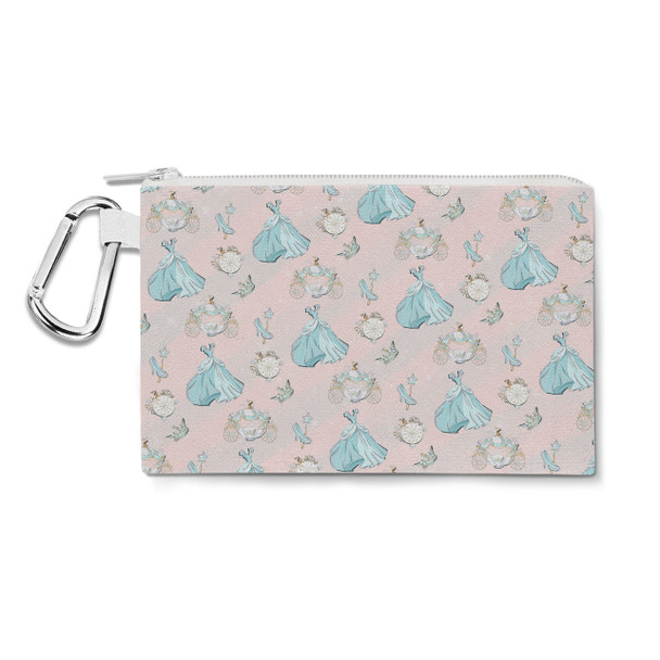 Canvas Zip Pouch - Almost Midnight Cinderella Inspired