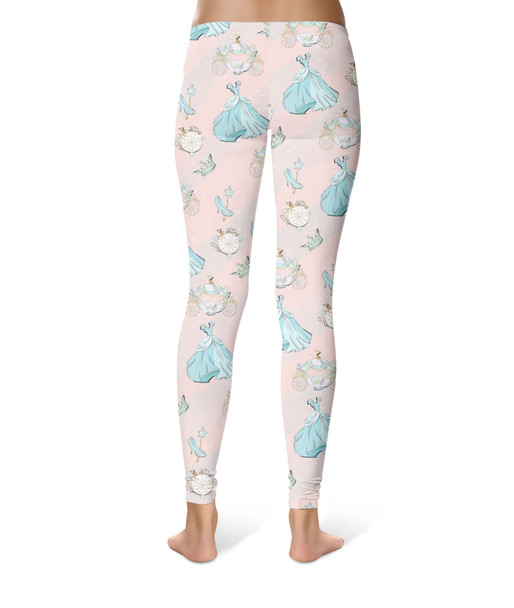 Sport Leggings - Almost Midnight Cinderella Inspired