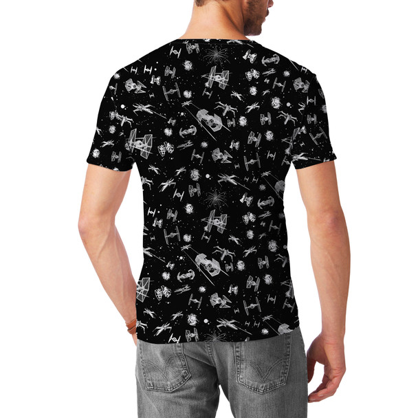 Men's Sport Mesh T-Shirt - Space Ship Battle Star Wars Inspired