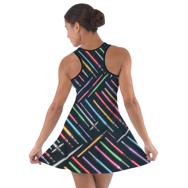 Cotton Racerback Dress - Lightsabers Star Wars Inspired