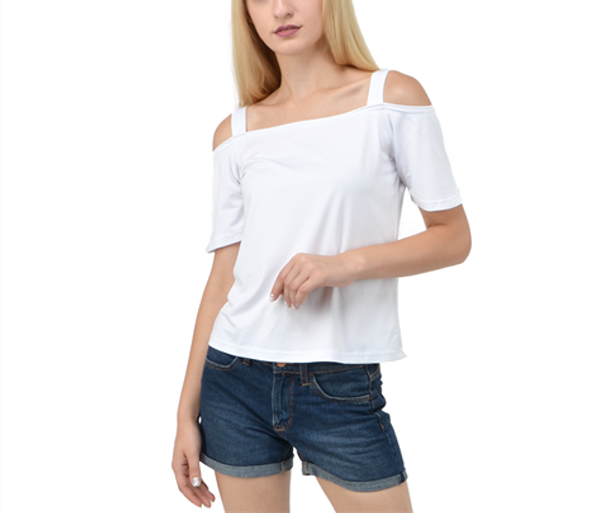 Cutout Shoulder Strap Top