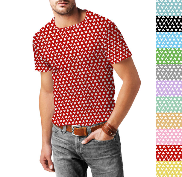 Men's Cotton Blend T-Shirt - Mouse Ears Polka Dots