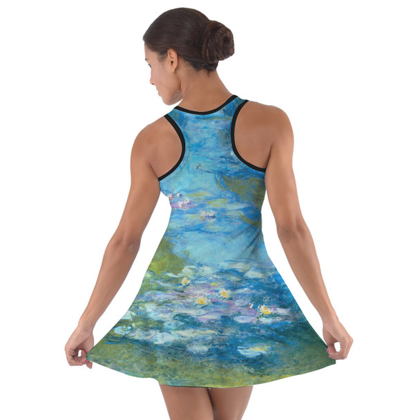 Cotton Racerback Dress - Monet Water Lillies