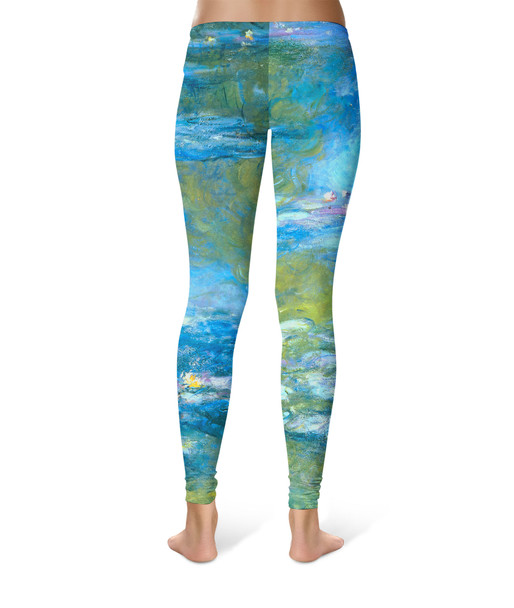 Sport Leggings - Monet Water Lillies