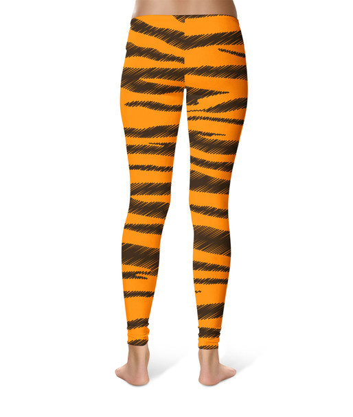 Sport Leggings - Tigger Stripes Winnie The Pooh Inspired