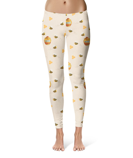 Sport Leggings - Hunny Pots Winnie The Pooh Inspired