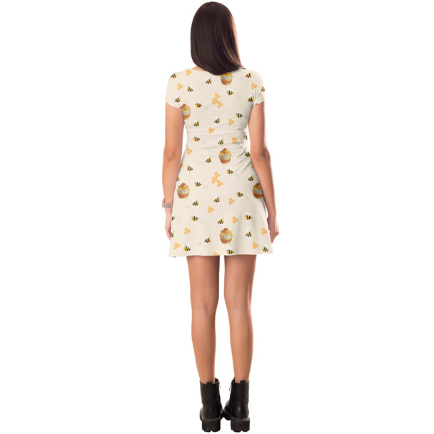 Short Sleeve Dress - Hunny Pots Winnie The Pooh Inspired