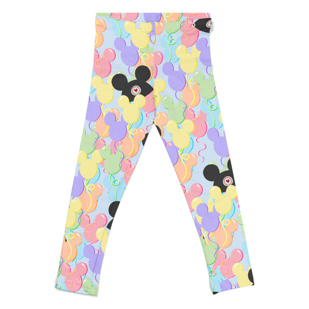 Girls' Leggings - Pastel Mickey Ears Balloons Disney Inspired